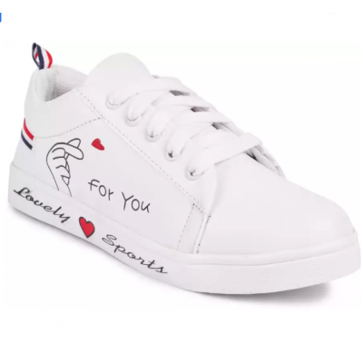 Perfect Stylish Girls Casual Shoes Sneakers For Women  (White)